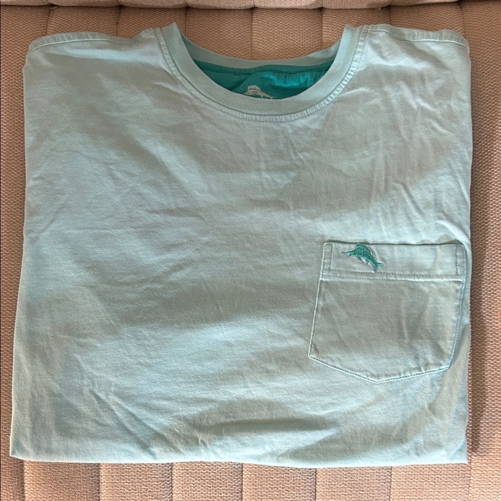 Men's Light Blue Tommy Bahama T-Shirt